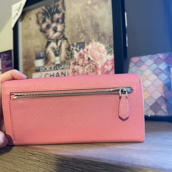 Prada Saffiano Pink Long wallet - Picture 10 of 13